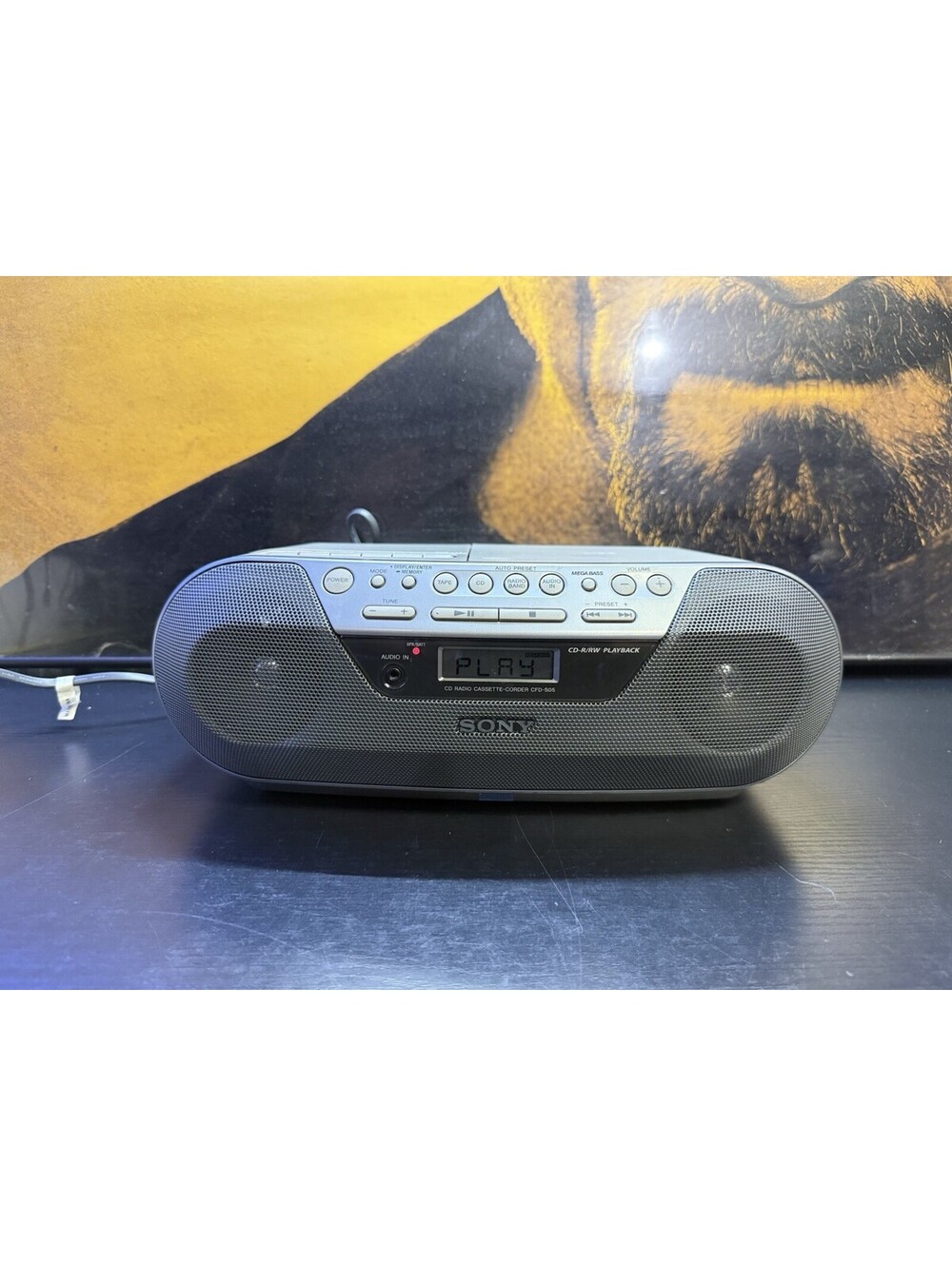 Sony CFD-S05 CD Cassette Player AM/FM Radio Boombox Mega Bass Tested